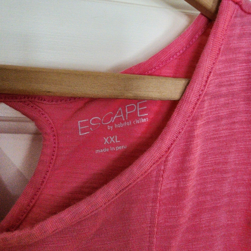 Escape By Habitat Sleeveless Tank Dress Pink Size Xxl Beach Swim Resort Cotton - Picture 7 of 11